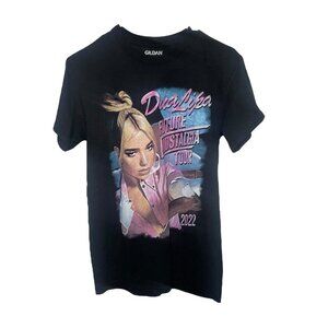 Dua Lipa Future Nostalgia Tour 2022 T Shirt Women’s S Pop Music Double-Sided